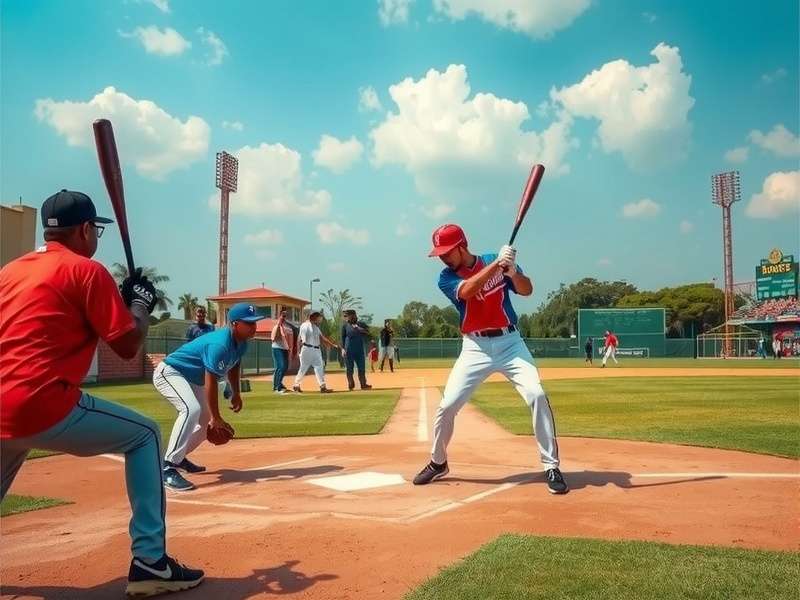 Baseball Fantasy vibrant Indian community Baseball Fantasy Indian community event with players and developers